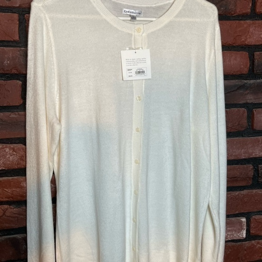 NWT Croft and Barrow cardigan Sz L